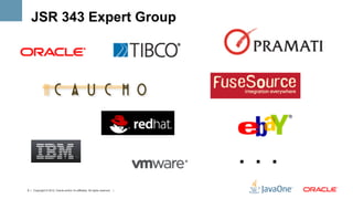 JSR 343 Expert Group




                                                                              ...
6 | Copyright © 2012, Oracle and/or it’s affiliates. All rights reserved. |
 