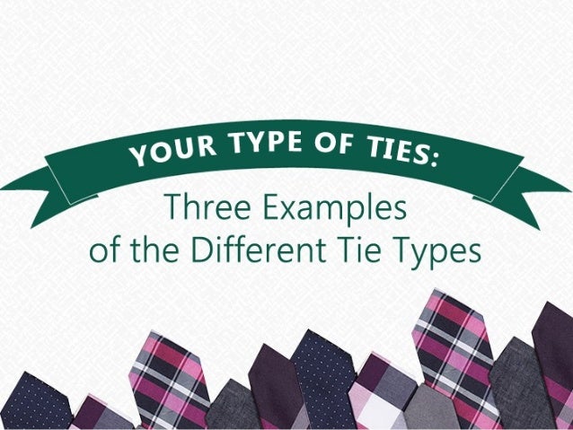 different types of tying a tie