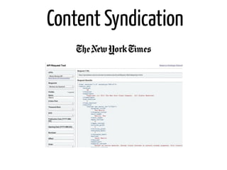 Content Syndication
 