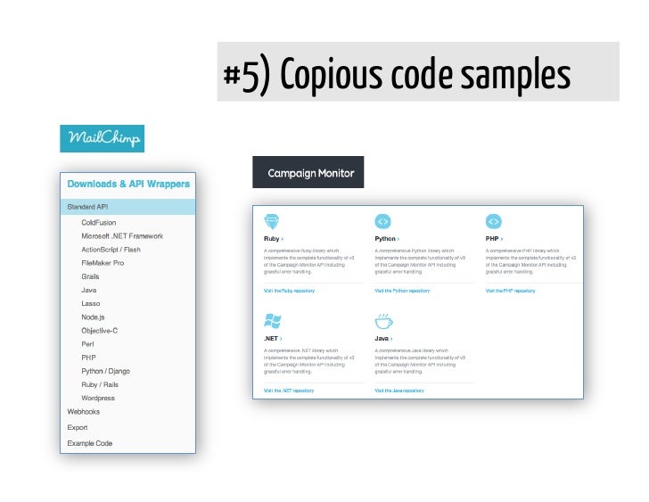 #5) Copious code samples 