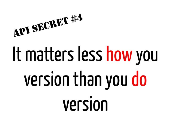ET #4      I SECRA   PIt matters less how you   version than you do         version 