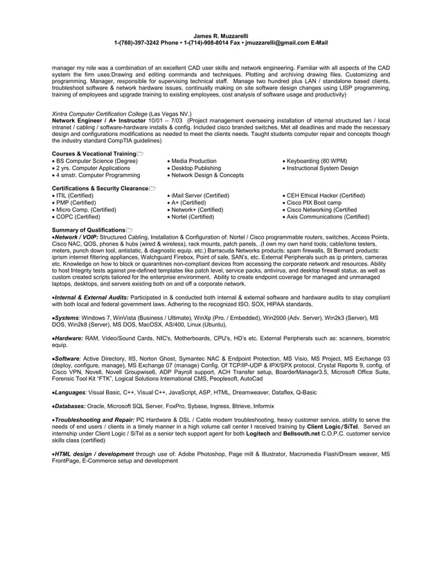 Current Cover Letter Resume