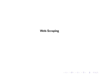 Web-Scraping
 