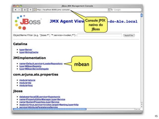 Console JMX
    nativo do
      JBoss




mbean




                 15
 