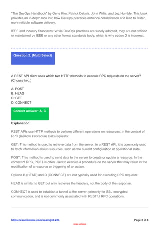 Api Jez JN0-224 Certification Guide: Juniper JNCIA-DevOps Exam Prep | PDF