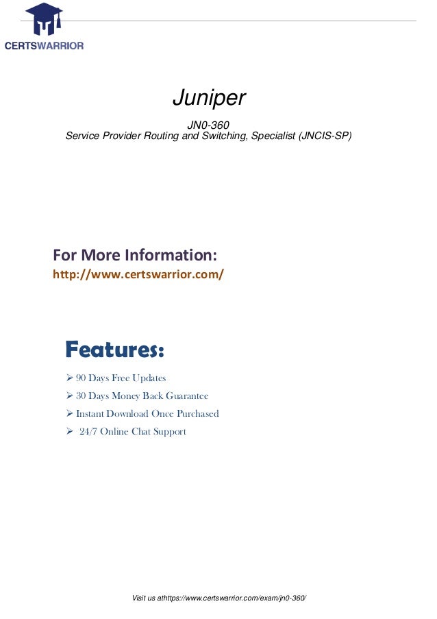 JN0-363 Trainingsunterlagen