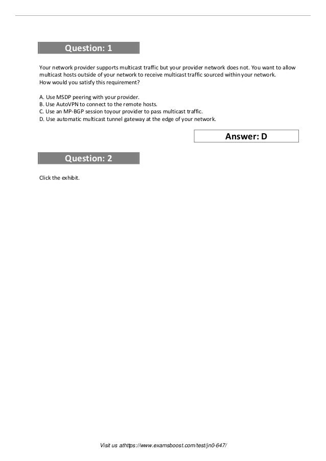 JN0-664 Exam