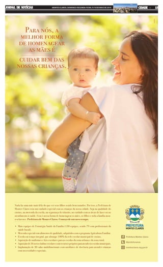 JORNAL DE NOTÍCIASJORNAL DE NOTÍCIASJORNAL DE NOTÍCIASJORNAL DE NOTÍCIASJORNAL DE NOTÍCIAS MONTESCLAROS,DOMINGO/SEGUNDA-FEIRA,9/10DEMAIODE2015 CIDADE - 12CIDADE - 12CIDADE - 12CIDADE - 12CIDADE - 12
 