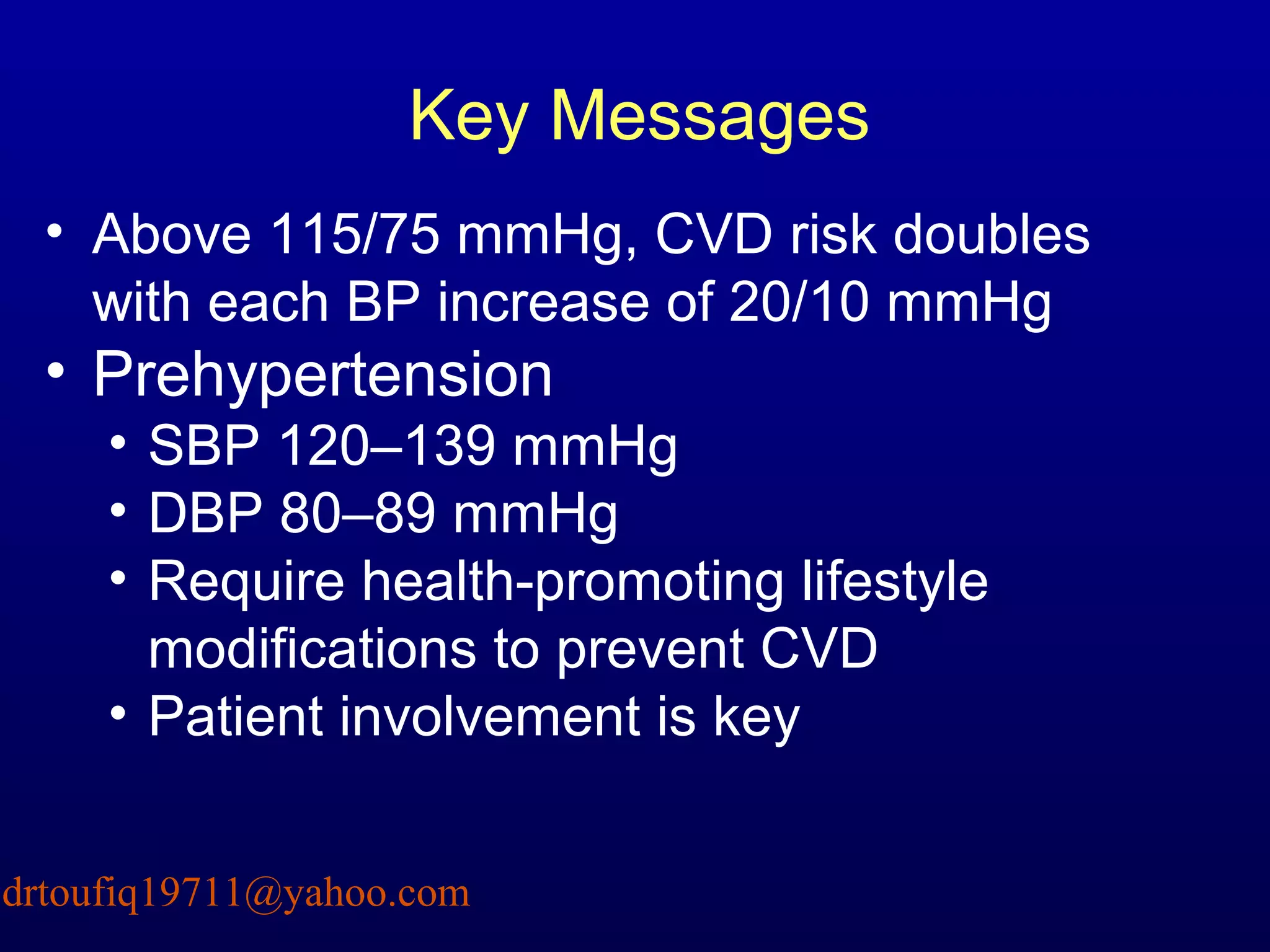Management of Hypertension-Guide line | PPT