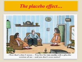 The placebo effect…
 
