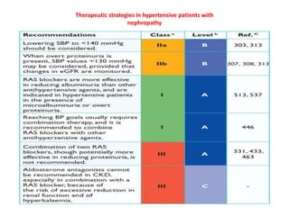Therapeutic strategies in hypertensive patients with
nephropathy

 