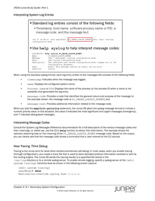 Example Poly B4 Base Syslog Format Jncia junos sg-part_1_09-16-2010 | PDF