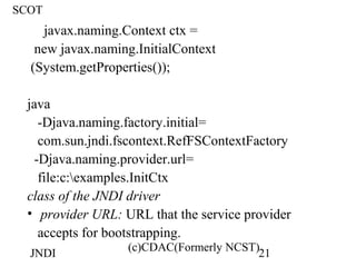 Ctx Java Jndi | PPT
