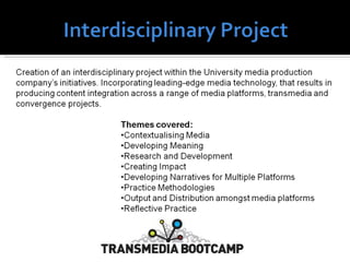 Transmedia/Interdisciplinary Project