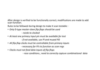 Design for Testability in Digital Logic Circuits: Scan and BIST ...
