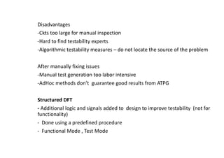 Design for Testability in Digital Logic Circuits: Scan and BIST ...