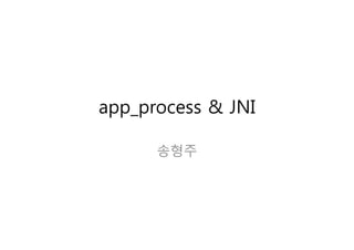 app_process & JNI

      송형주
 