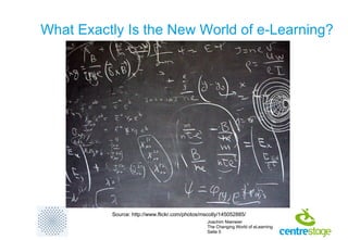 The Changing World of e-Learning