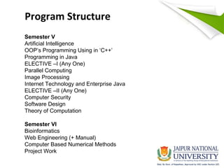 Masters in Computer Applications (MCA) | PPT