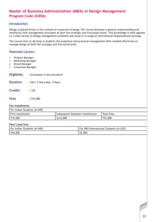 Mba Indesign Management Jnu brochure | PDF