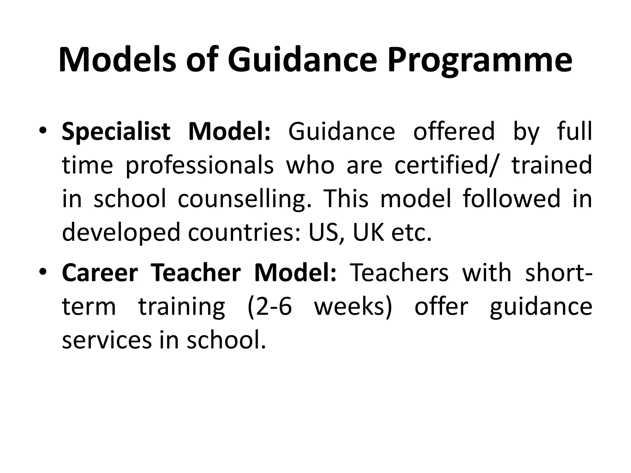Planning and Implementing Guidance Programme in Schools PPTX