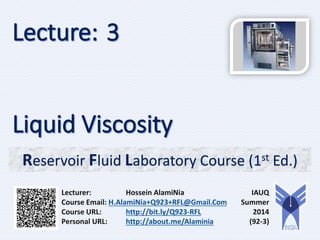 Reservoir Fluid Laboratory Course (1st Ed.)
 