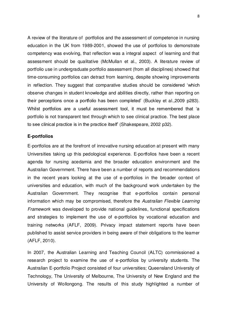 College writing portfolio examples image