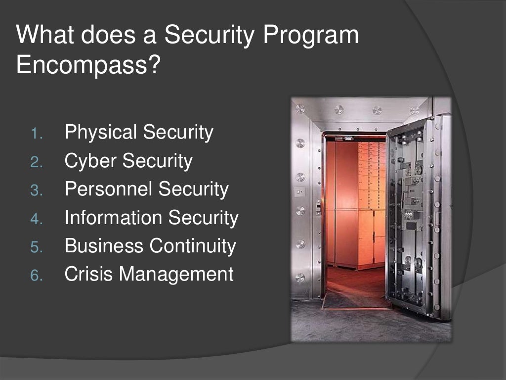 Keys to a More Successful Physical Security Program