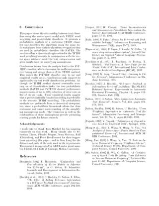 A Probabilistic Analysis of the Rocchio Algorithm with TFIDF for Text Categorization