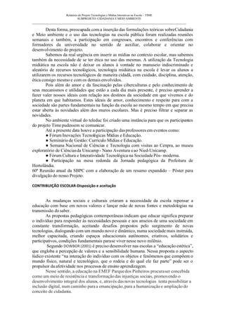 Joana  RelatóRio Parcial Setembro