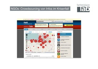 NGOs: Crowdsourcing von Infos im Krisenfall!