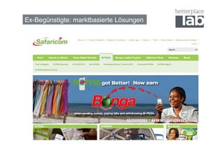 Ex-Begünstigte: marktbasierte Lösungen!