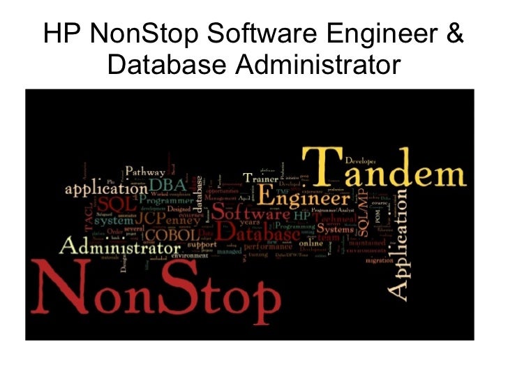 Joan Mathew HP NonStop Software Engineer & DBA