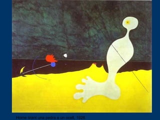 Home tirant una pedra a un ocell, 1926 