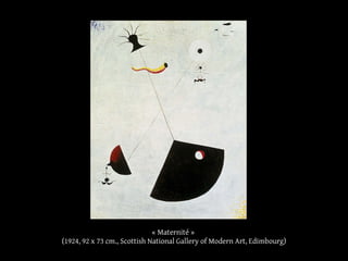 « Maternité »
(1924, 92 x 73 cm., Scottish National Gallery of Modern Art, Edimbourg)
 