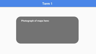 Term 1
Photograph of maps here:
 