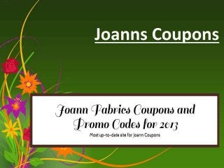 Joanns coupons
