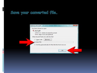 How to use Doc2Pdf.net