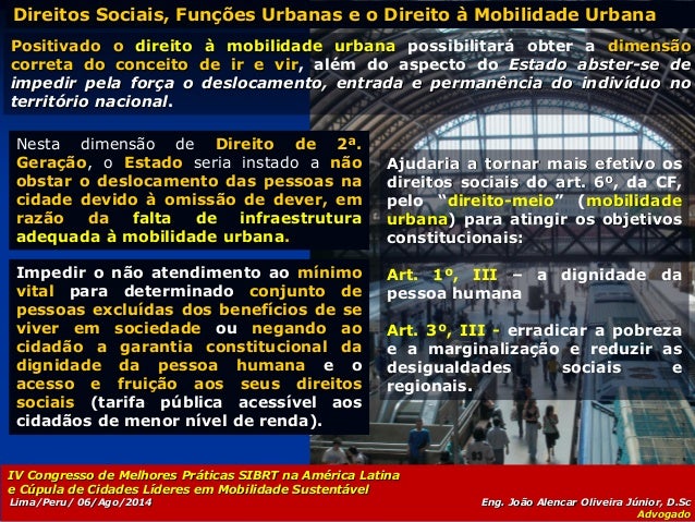 João Alencar - Derecho a la movilidad
