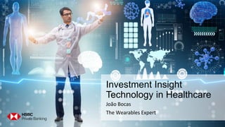 Investment Insight
Technology in Healthcare
João Bocas
The Wearables Expert
 