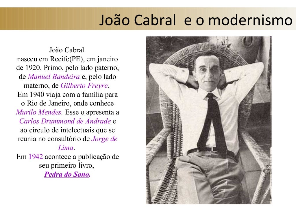 Leia O Que Disse Joao Cabral De Melo Neto