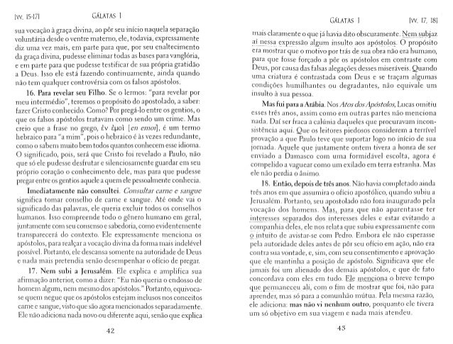 Comentário à Carta aos Gálatas - João Calvino