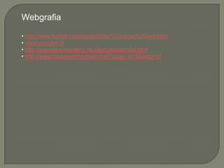 Webgrafia

• http://www.tumblr.com/tagged/joao%20cesar%20monteiro
• www.youtube.pt
• http://joaocesarmonteiro.no.sapo.pt/biografia.html
• http://www.joaocesarmonteiro.net/?page_id=5&lang=pt
 