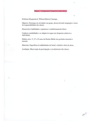 Plano Gestão EE João Pedro Ferraz