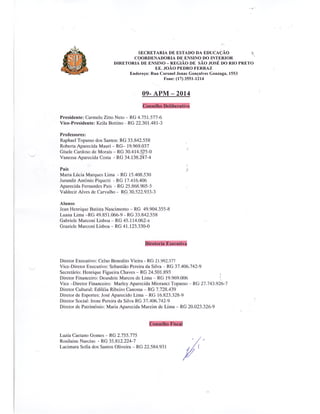 Plano Gestão EE João Pedro Ferraz