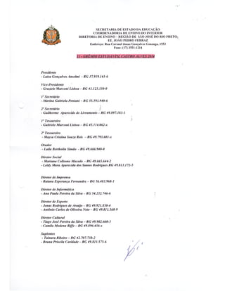 Plano Gestão EE João Pedro Ferraz