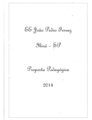Plano Gestão EE João Pedro Ferraz
