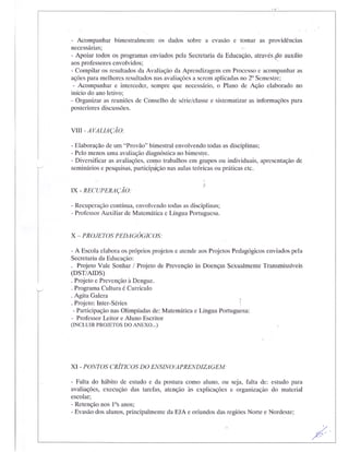 Plano Gestão EE João Pedro Ferraz