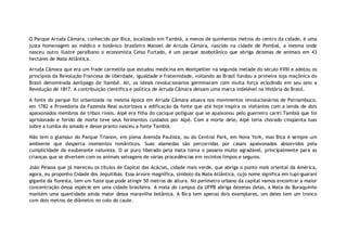 O Parque Arruda Câmara, conhecido por Bica, localizado em Tambiá, a menos de quinhentos metros do centro da cidade, é uma
justa homenagem ao médico e botânico brasileiro Manoel de Arruda Câmara, nascido na cidade de Pombal, a mesma onde
nasceu outro ilustre paraibano o economista Celso Furtado, é um parque zoobotânico que abriga dezenas de animais em 43
hectares de Mata Atlântica.

Arruda Câmara que era um frade carmelita que estudou medicina em Montpellier na segunda metade do século XVIII e adotou os
princípios da Revolução Francesa de liberdade, igualdade e fraternidade, voltando ao Brasil fundou a primeira loja maçônica do
Brasil denominada Aerópago de Itambé. Ali, os ideais revolucionários germinaram com muita força eclodindo em seu seio a
Revolução de 1817. A contribuição científica e política de Arruda Câmara deixam uma marca indelével na História do Brasil.

A fonte do parque foi urbanizada na mesma época em Arruda Câmara atuava nos movimentos revolucionários de Pernambuco,
em 1782 a Provedoria da Fazenda Real autorizava a edificação da fonte que até hoje inspira os visitantes com a lenda de dois
apaixonados membros de tribos rivais. Aipé era filha do cacique potiguar que se apaixonou pelo guerreiro cariri Tambiá que foi
aprisionado e ferido de morte teve seus ferimentos cuidados por Aipé. Com a morte dele, Aipé teria chorado cinqüenta luas
sobre a tumba do amado e desse pranto nasceu a fonte Tambiá.

Não tem o glamour do Parque Trianon, em plena Avenida Paulista, ou do Central Park, em Nova York, mas Bica é sempre um
ambiente que desperta momentos românticos. Suas alamedas são percorridas por casais apaixonados absorvidos pela
cumplicidade da exuberante natureza. O ar puro liberado pela mata torna o passeio muito agradável, principalmente para as
crianças que se divertem com os animais selvagens de várias procedências em recintos limpos e seguros.

João Pessoa que já mereceu os títulos de Capital das Acácias, cidade mais verde, que abriga o ponto mais oriental da América,
agora, eu proponho Cidade dos Jequitibás. Essa árvore magnífica, símbolo da Mata Atlântica, cujo nome significa em tupi-guarani
gigante da floresta, tem um fuste que pode atingir 50 metros de altura. No perímetro urbano da capital vamos encontrar a maior
concentração dessa espécie em uma cidade brasileira. A mata do campus da UFPB abriga dezenas delas, a Mata do Buraquinho
mantém uma quantidade ainda maior dessa maravilha botânica. A Bica tem apenas dois exemplares, um deles tem um tronco
com dois metros de diâmetro no colo do caule.
 