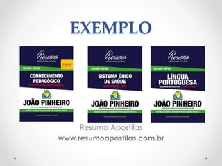 EXEMPLO 
Resumo Apostilas 
www.resumoapostilas.com.br 
 